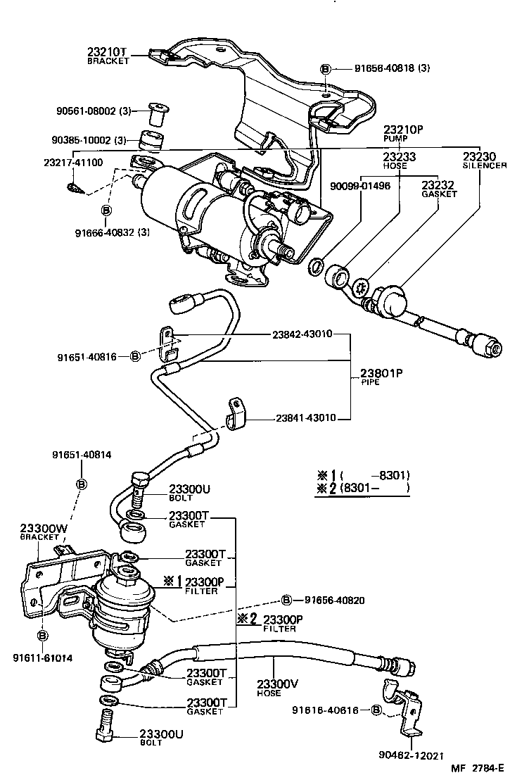 16261-43020 HOSE, WATER BY-PASS, NO.1 product image