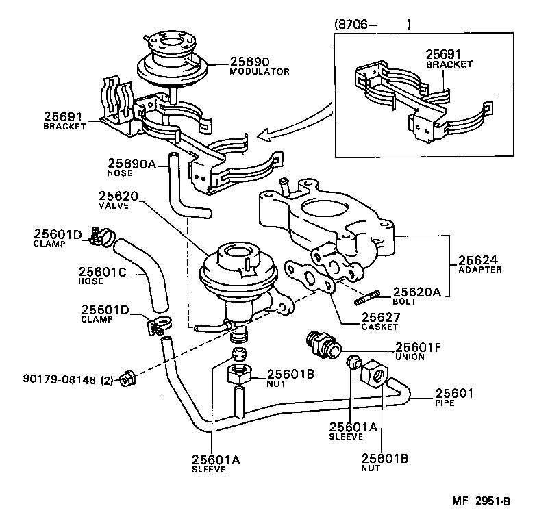 25620-71030 VALVE ASSY, EGR product image