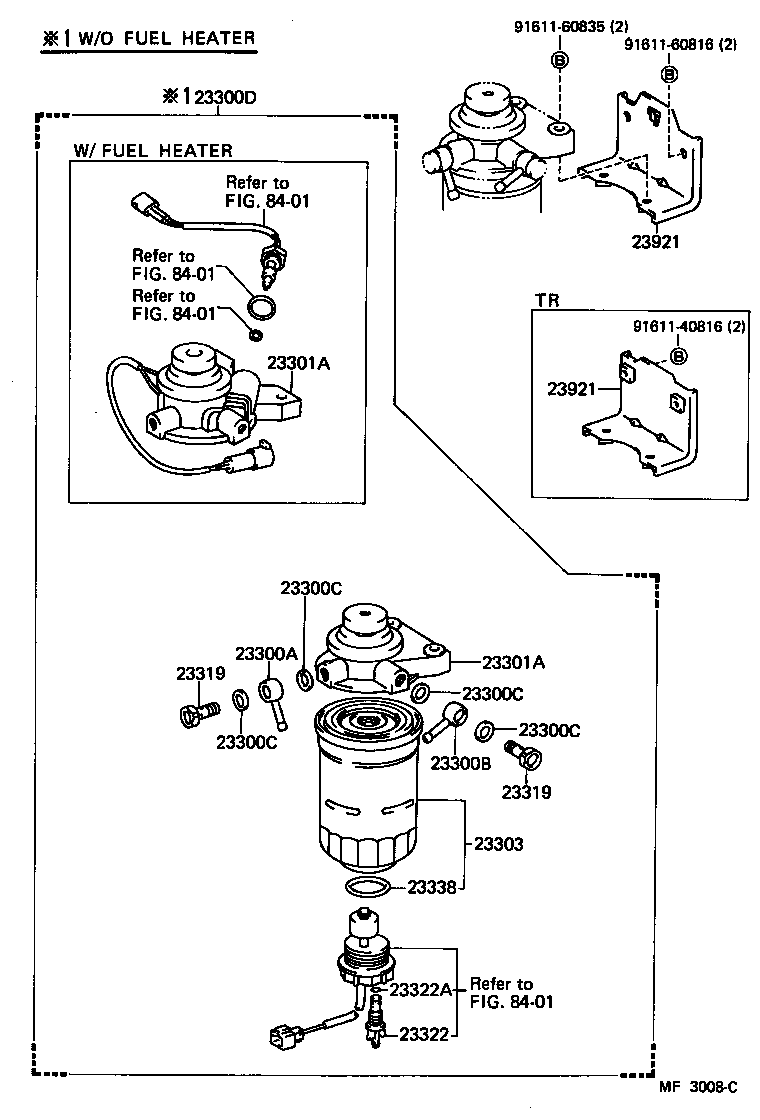 23030-18010 FILTER ASSY, FUEL product image