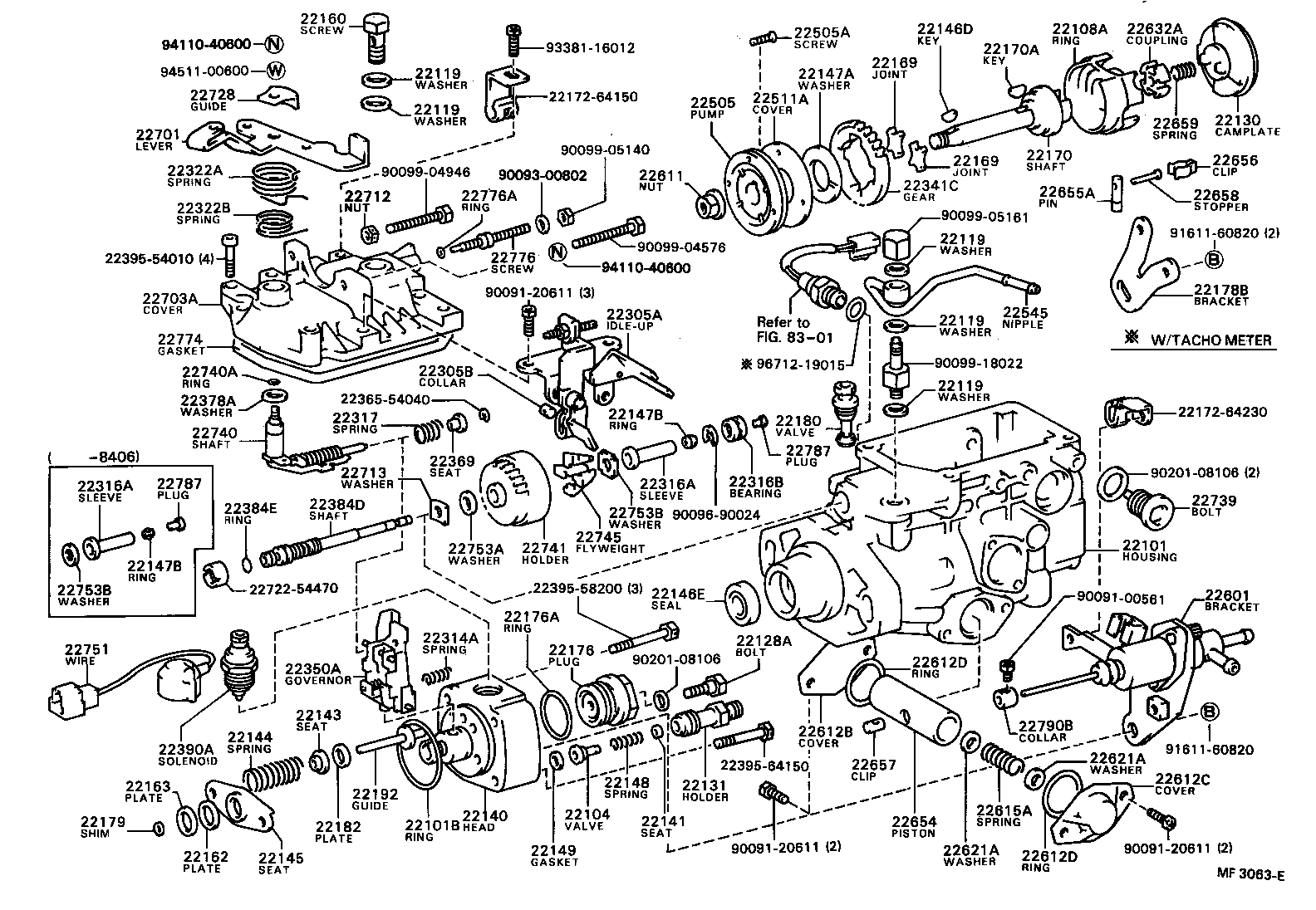 22101-64160 HOUSING SUB-ASSY, INJECTION PUMP product image