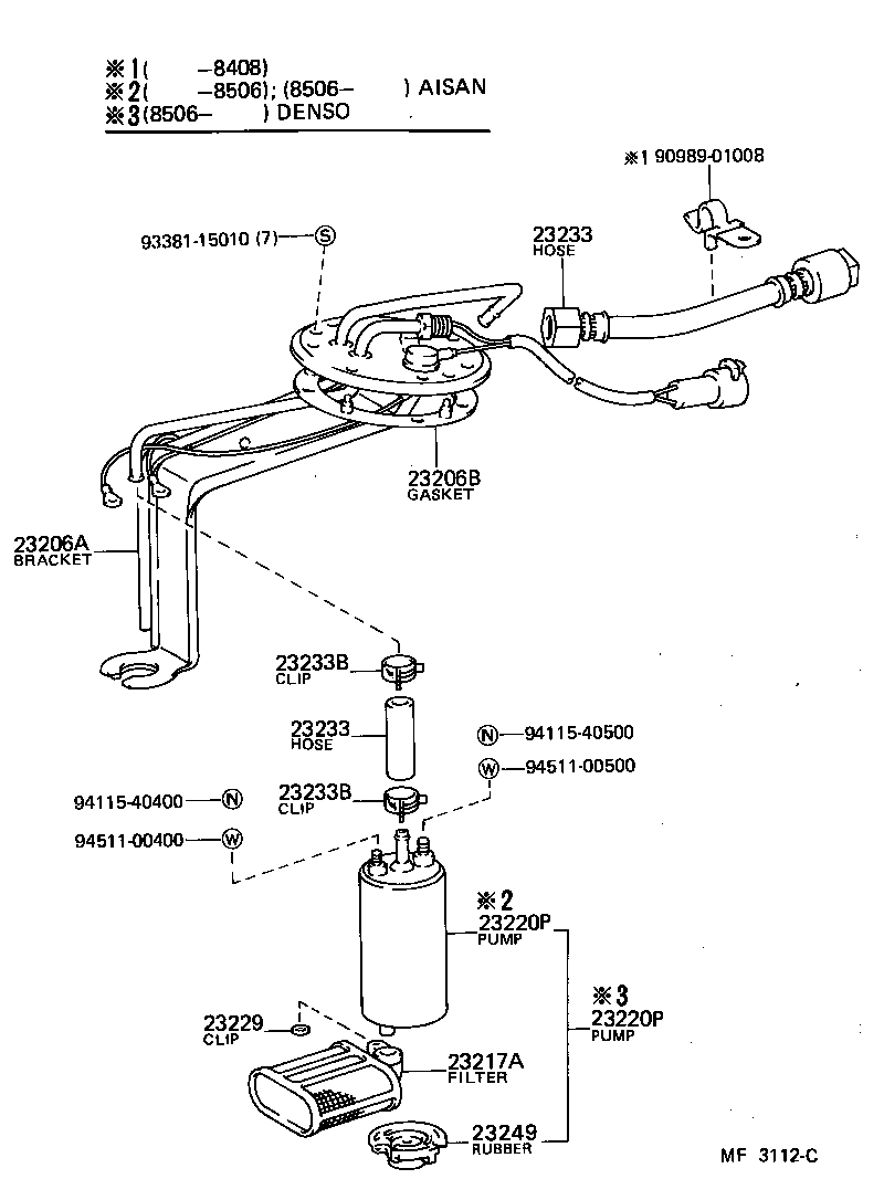 16261-43020 HOSE, WATER BY-PASS, NO.1 product image