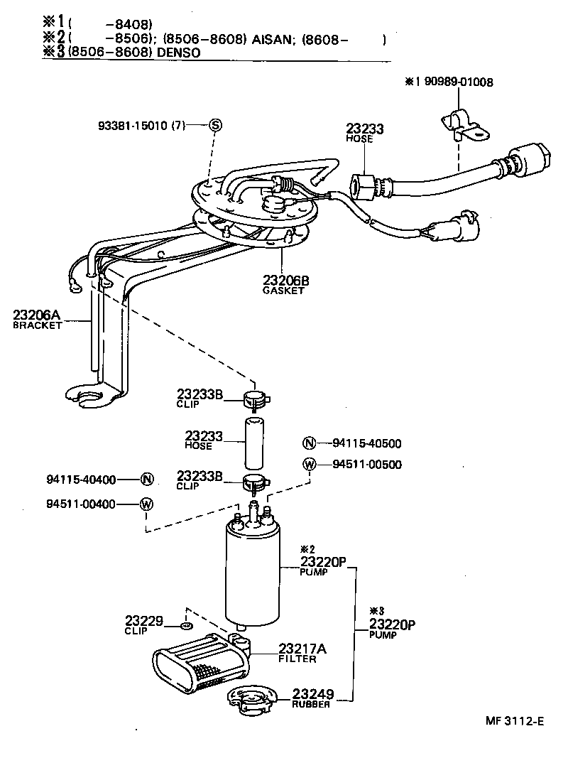 22234-28010 HOSE, AUXILIARY AIR VALVE, NO.2 product image