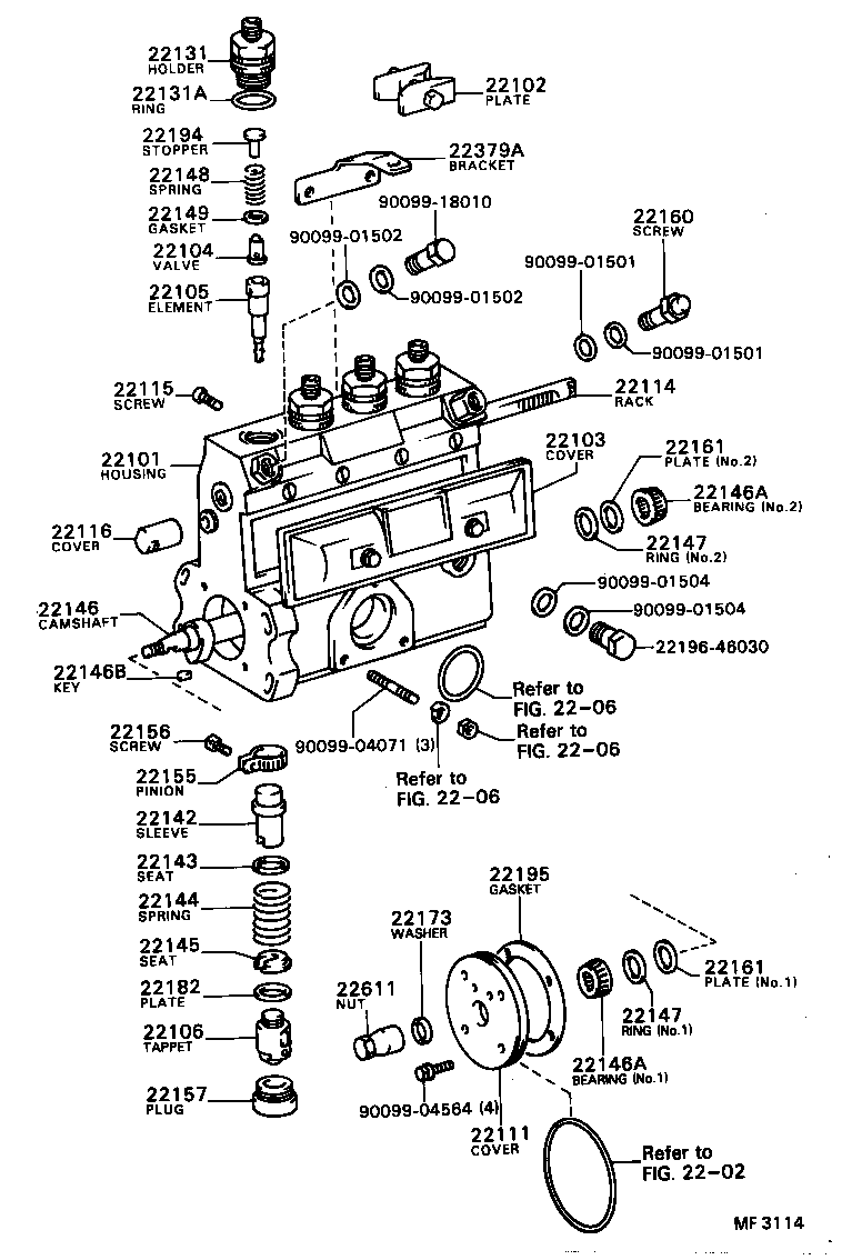 22103-77130 COVER SUB-ASSY, INJECTION PUMP product image