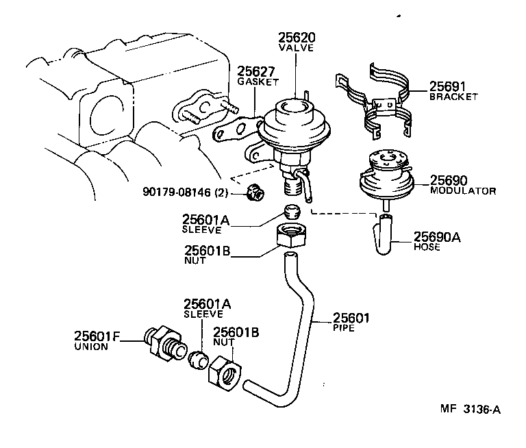90404-20011 UNION(FOR EGR PIPE, NO.1) product image