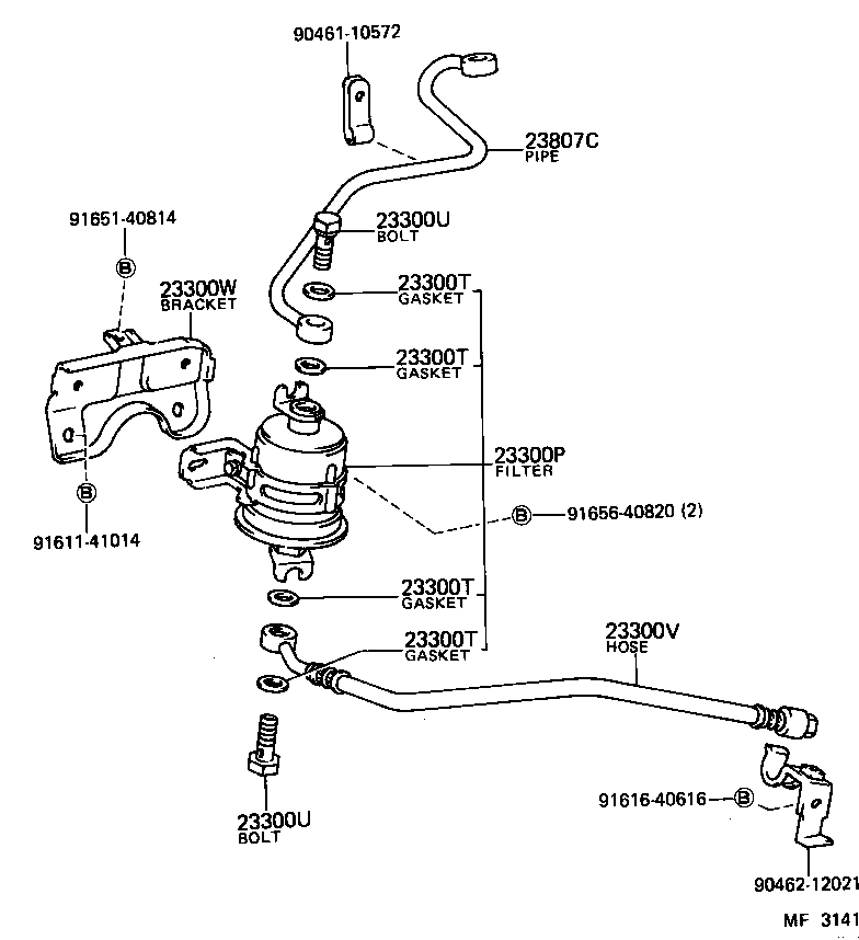 16261-43020 HOSE, WATER BY-PASS, NO.1 product image