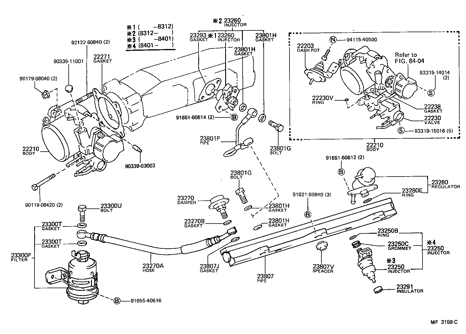 16261-43020 HOSE, WATER BY-PASS, NO.1 product image