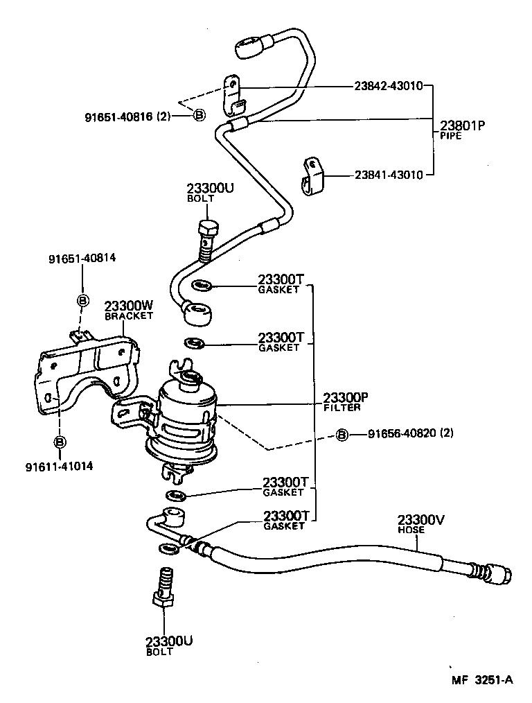 16264-88301 HOSE, WATER BY-PASS, NO.2 product image