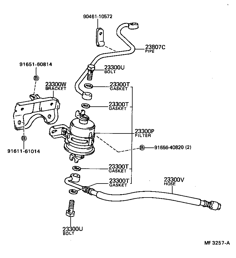 16264-88301 HOSE, WATER BY-PASS, NO.2 product image
