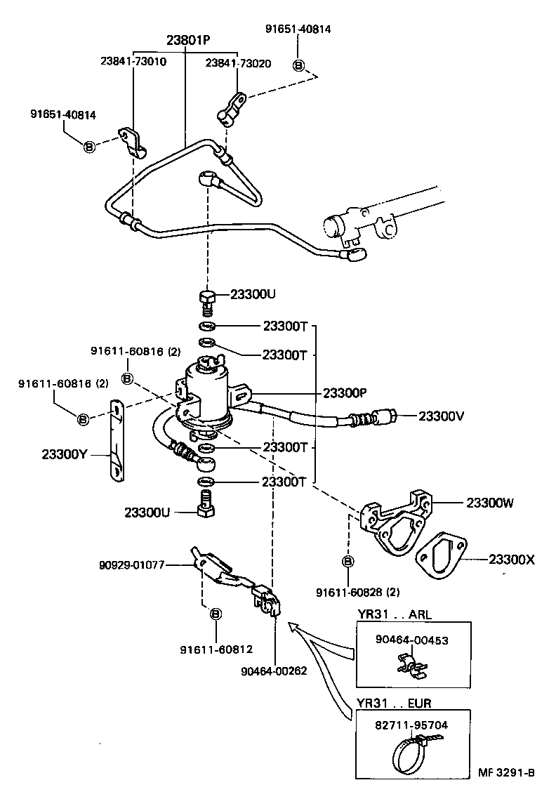 23280-73010 REGULATOR ASSY, FUEL PRESSURE product image