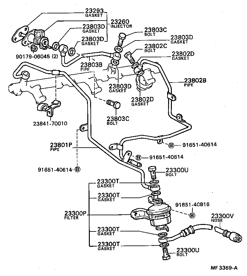 16264-88301 HOSE, WATER BY-PASS, NO.2 product image
