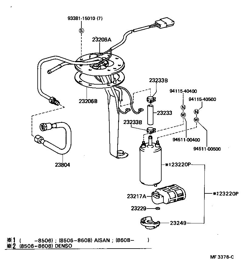 16264-88301 HOSE, WATER BY-PASS, NO.2 product image