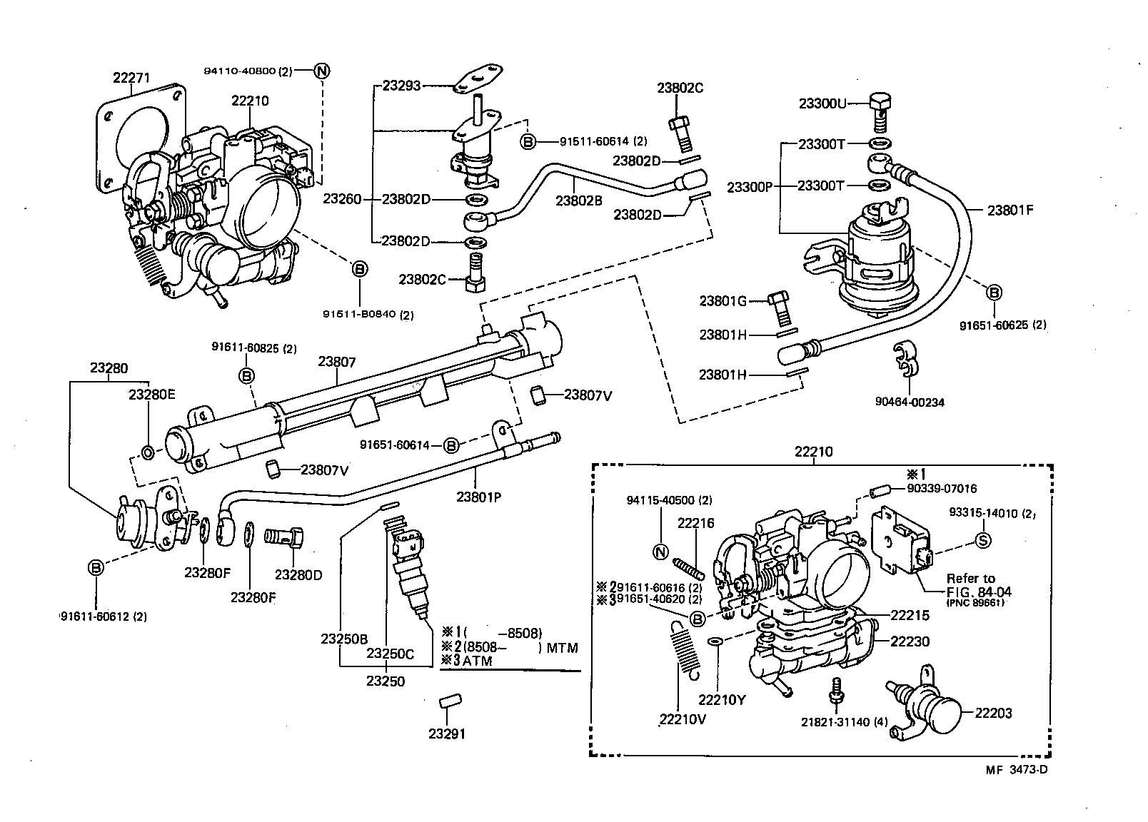23280-11020 REGULATOR ASSY, FUEL PRESSURE product image