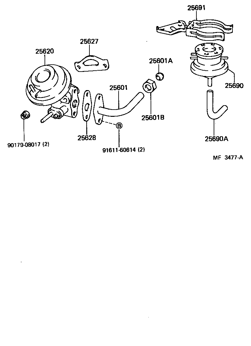 25620-11020 VALVE ASSY, EGR product image