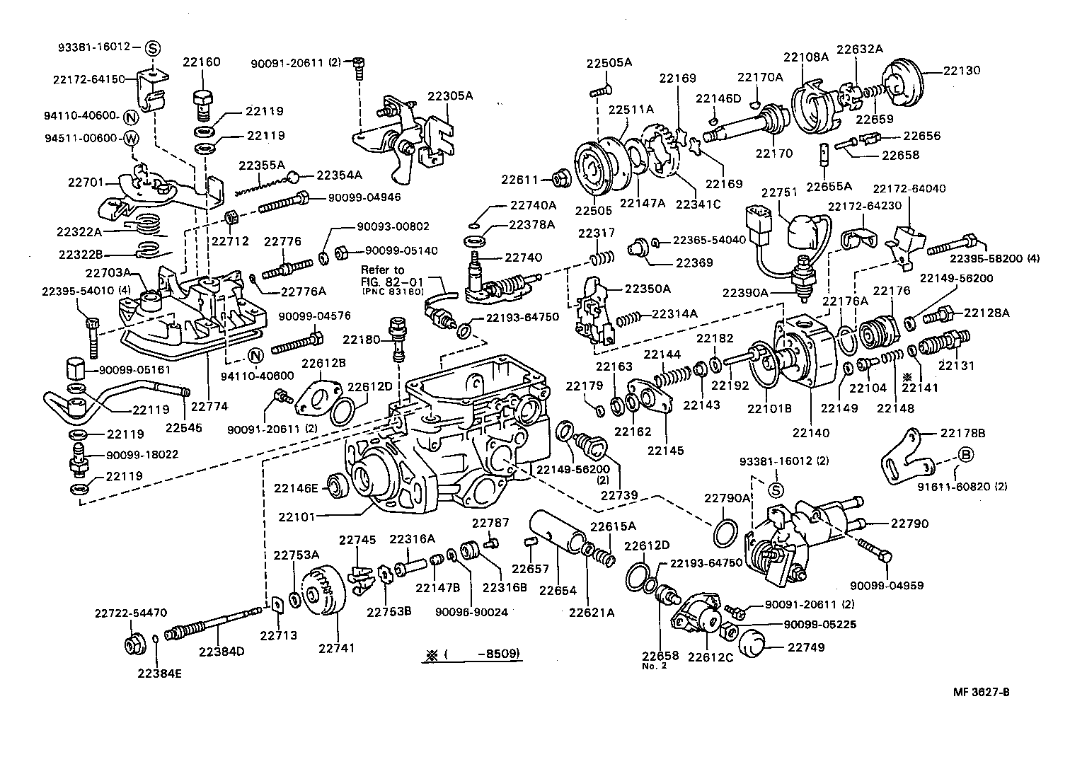 22101-54260 HOUSING SUB-ASSY, INJECTION PUMP product image