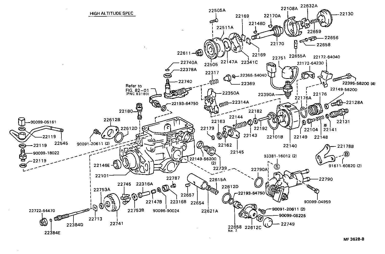 22101-54260 HOUSING SUB-ASSY, INJECTION PUMP product image