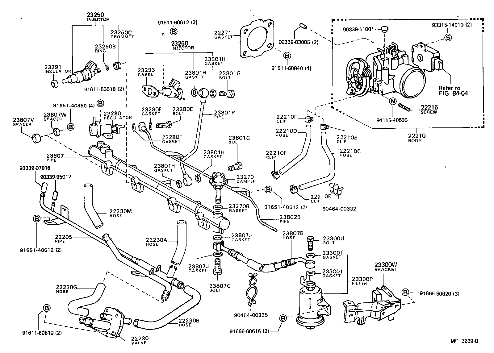23280-74010 REGULATOR ASSY, FUEL PRESSURE product image