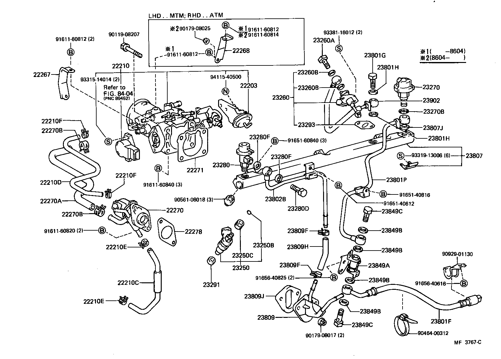 17342-42040 HOSE, AUXILIARY AIR VALVE, NO.2 product image
