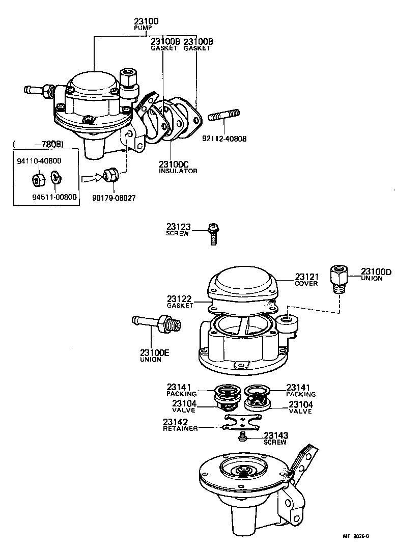 23116-34030 UNION, NIPPLE(FOR FUEL OUTLET) product image
