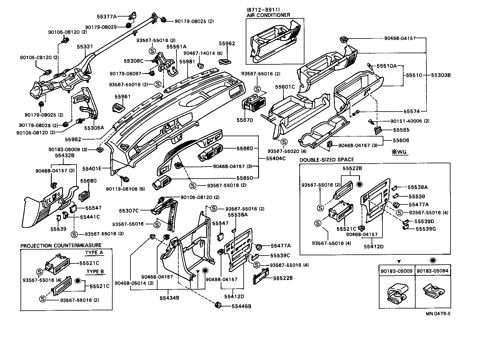55306-20140 BRACE SUB-ASSY, INSTRUMENT PANEL, NO.1 product image