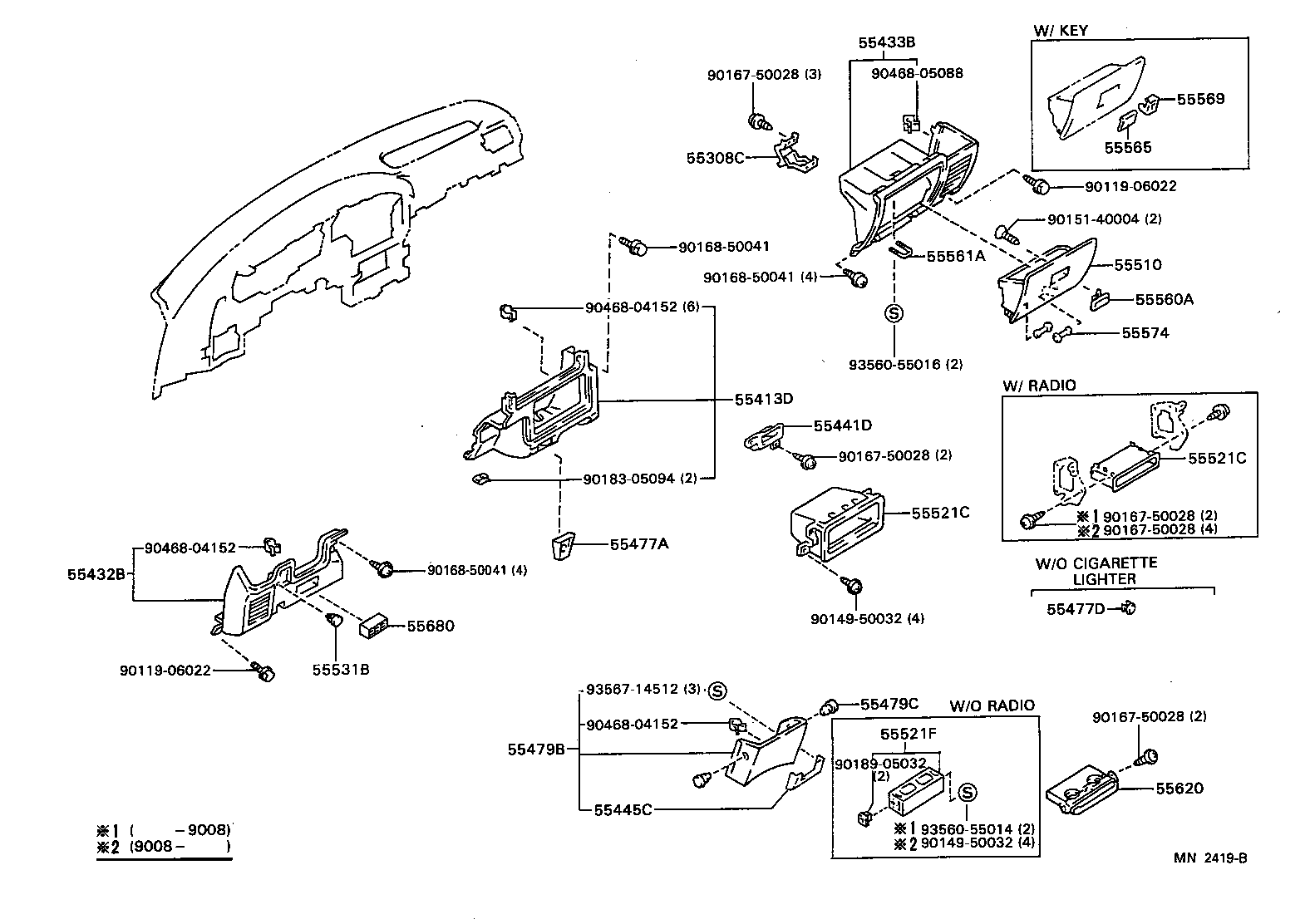 55306-35010 BRACE SUB-ASSY, INSTRUMENT PANEL, NO.1 product image