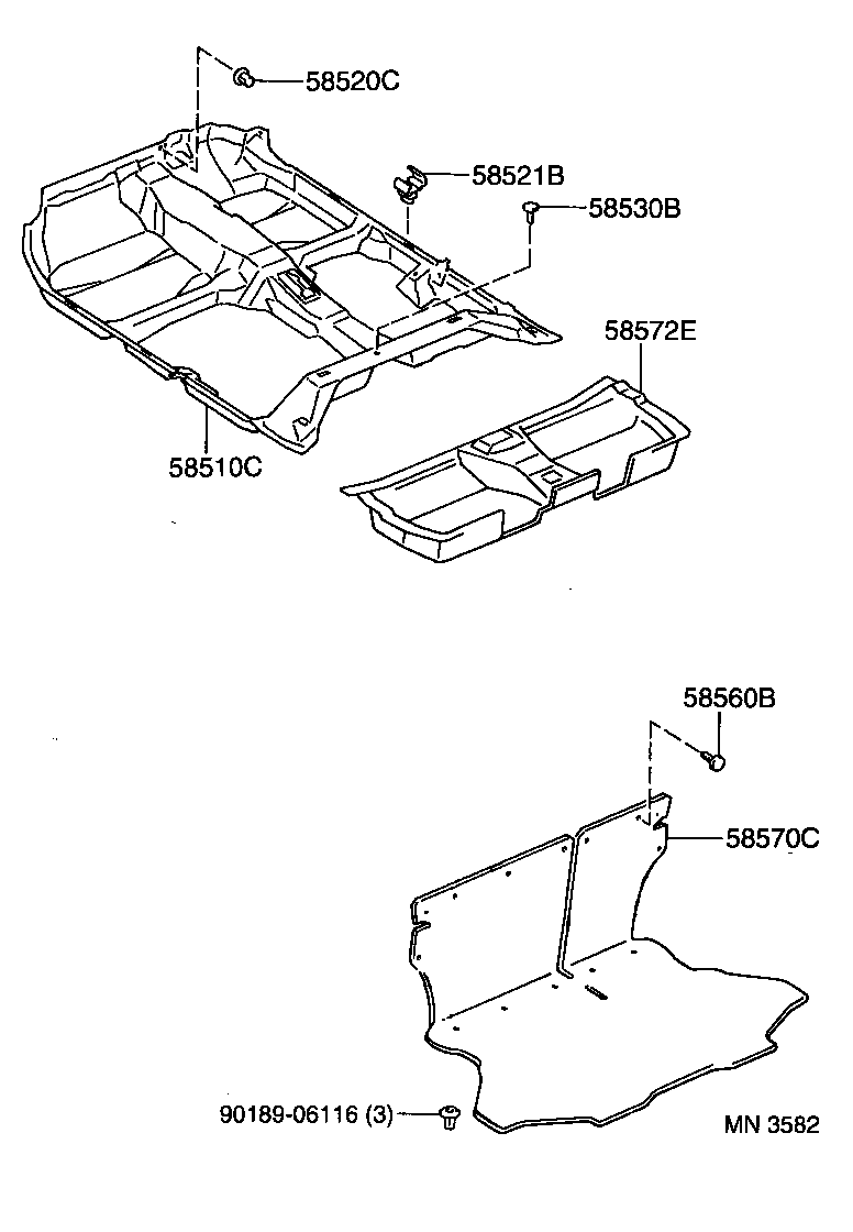 90467-06016-B4 CLIP(FOR FRONT FLOOR CARPET) product image