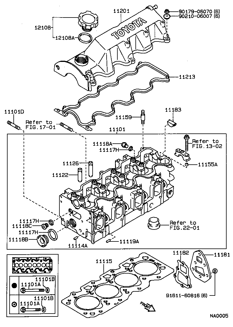 11101-64061 HEAD SUB-ASSY, CYLINDER product image
