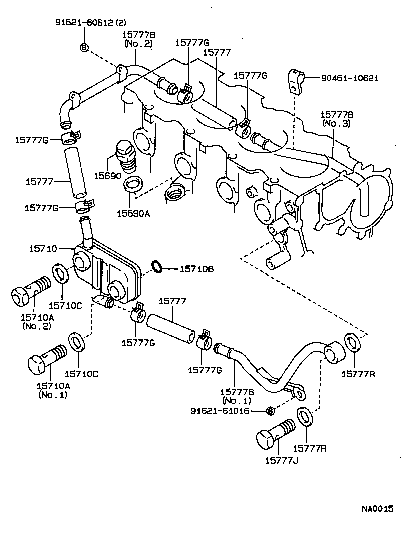 90430-18021 GASKET(FOR OIL COOLER) product image