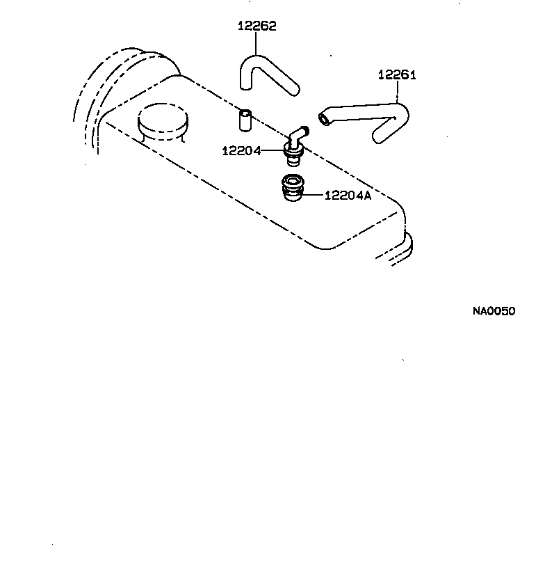 12204-22050 VALVE SUB-ASSY, VENTILATION product image