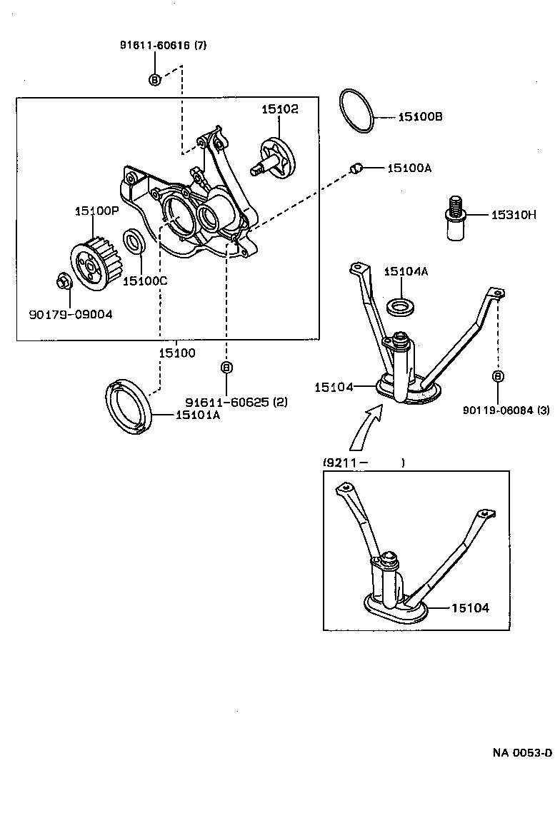 13524-64020 PULLEY, OIL PUMP DRIVE SHAFT product image