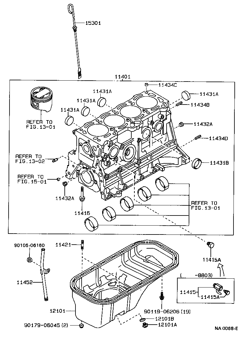 11448-54020 ORIFICE, CYLINDER BLOCK OIL product image