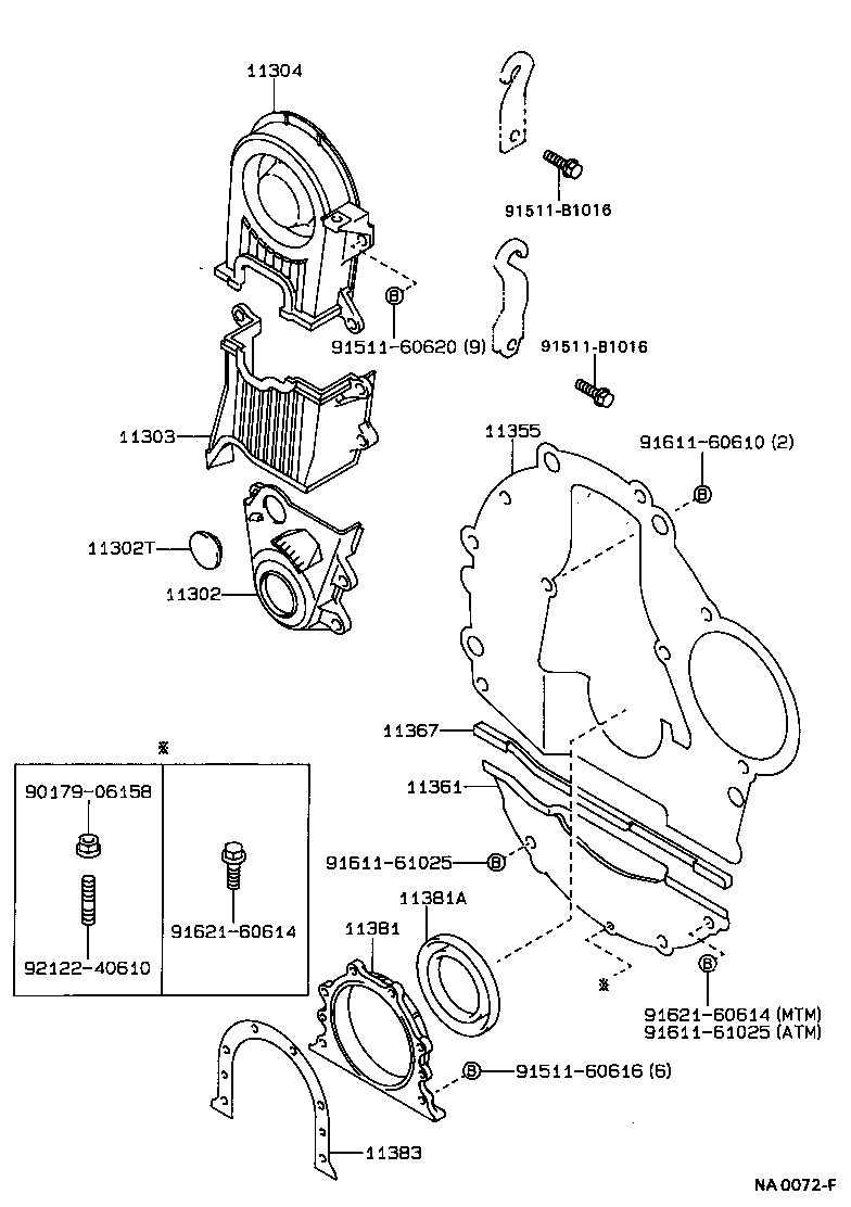 11383-16010 GASKET, ENGINE REAR OIL SEAL RETAINER product image