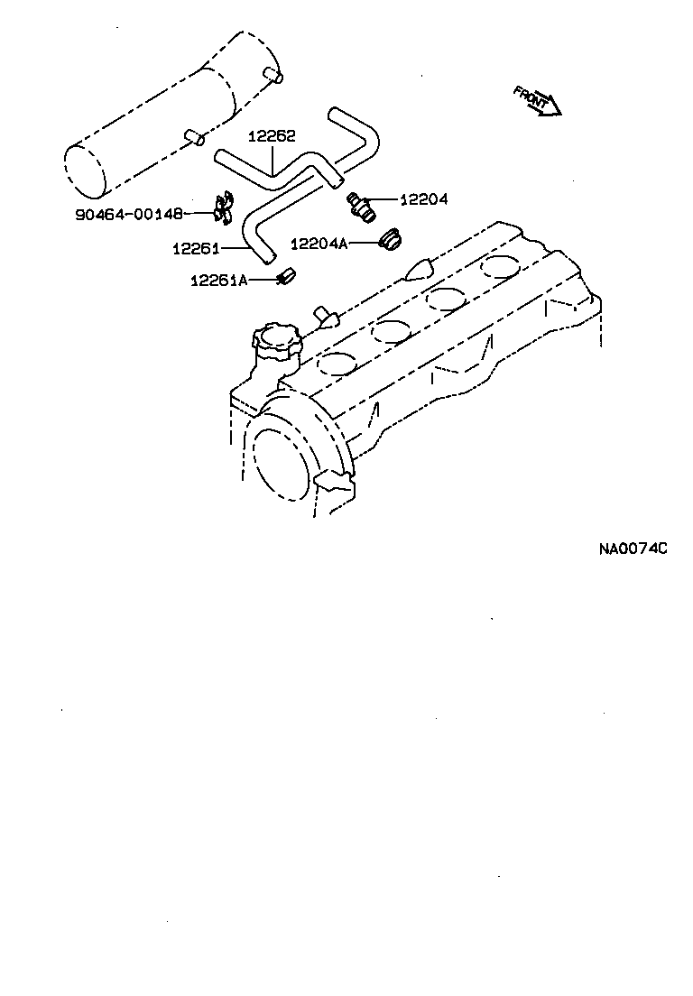 12204-15040 VALVE SUB-ASSY, VENTILATION product image
