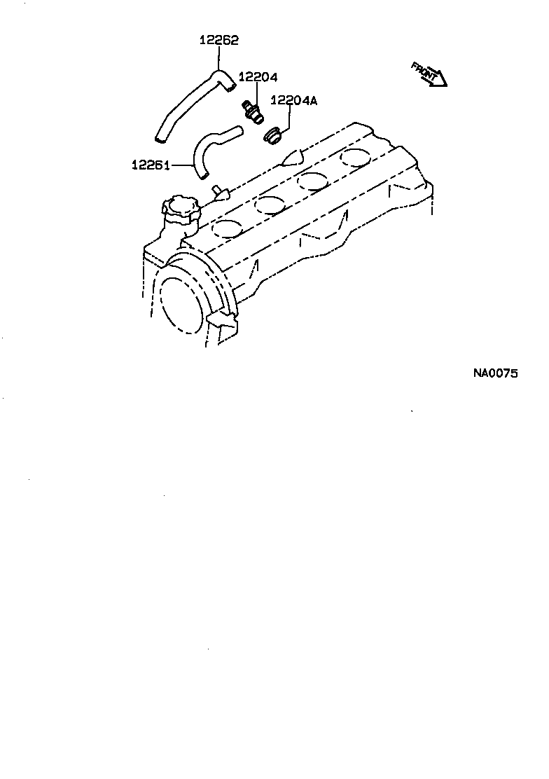 12204-15040 VALVE SUB-ASSY, VENTILATION product image