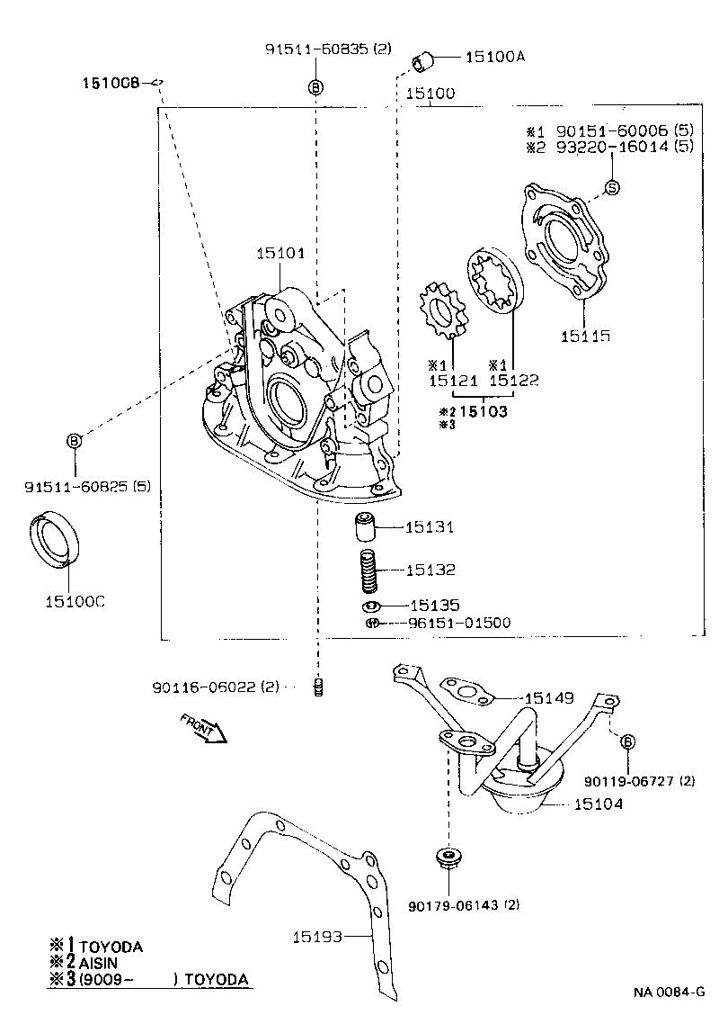 15122-16030 GEAR, OIL PUMP DRIVEN product image