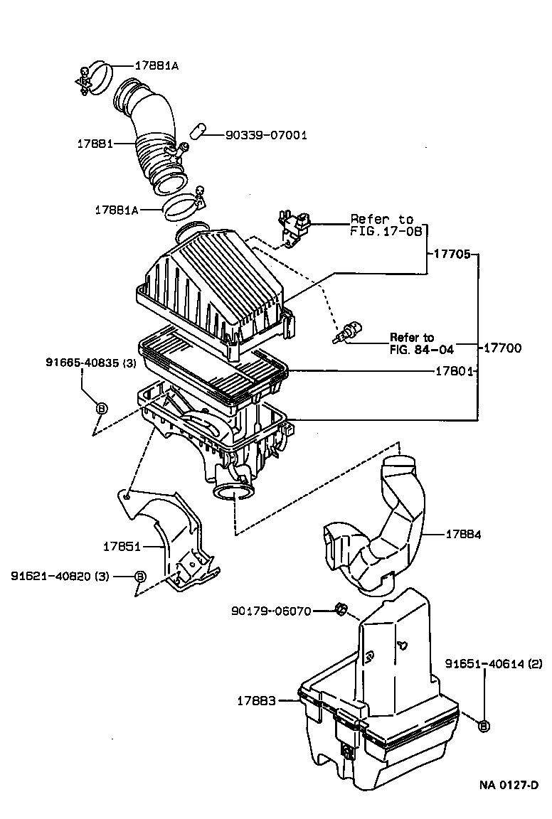 17705-16220 CAP SUB-ASSY, AIR CLEANER product image