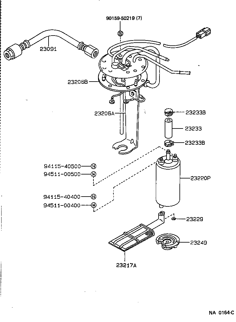 23221-16440 PUMP ASSY, FUEL product image