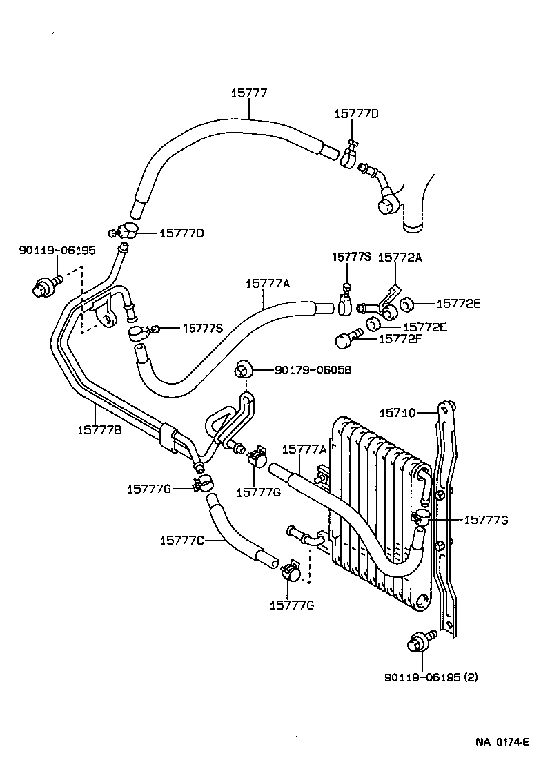 15700-16040 COOLER ASSY, OIL product image