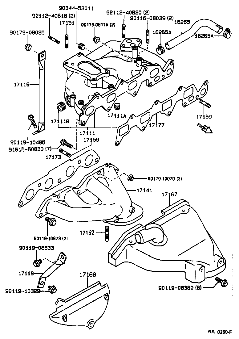 16265-15020 HOSE, INTAKE MANIFOLD WATER product image