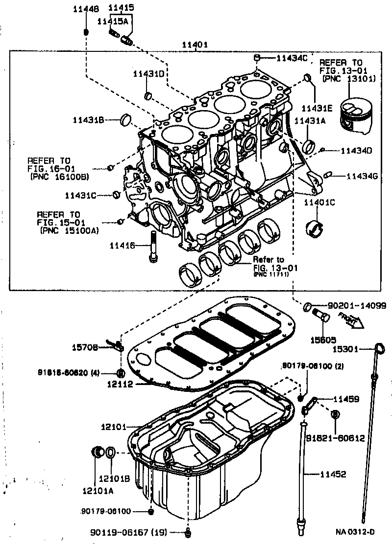 11401-79367 BLOCK SUB-ASSY, CYLINDER product image