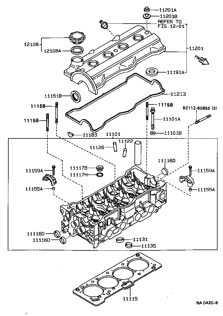 11101-74090 HEAD SUB-ASSY, CYLINDER product image