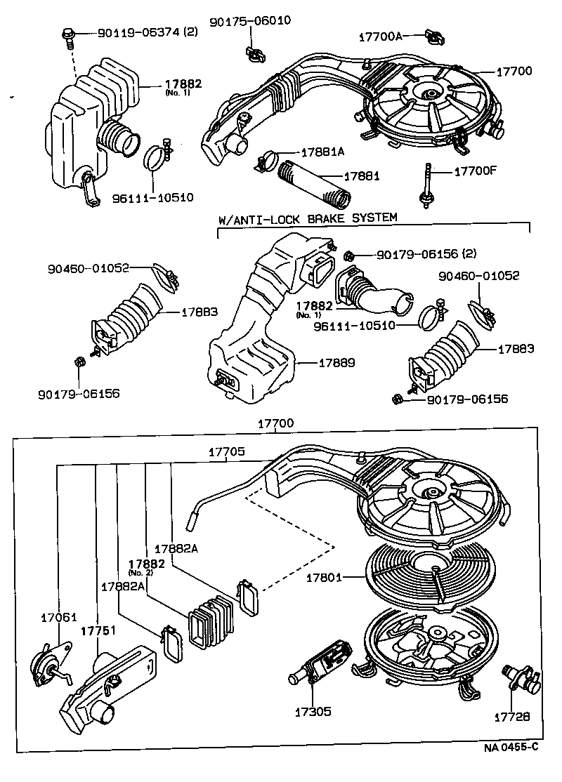 17705-64120 CAP SUB-ASSY, AIR CLEANER product image