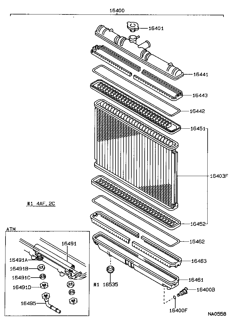 16268-74060 PIPE, WATER BY-PASS, NO.1 product image