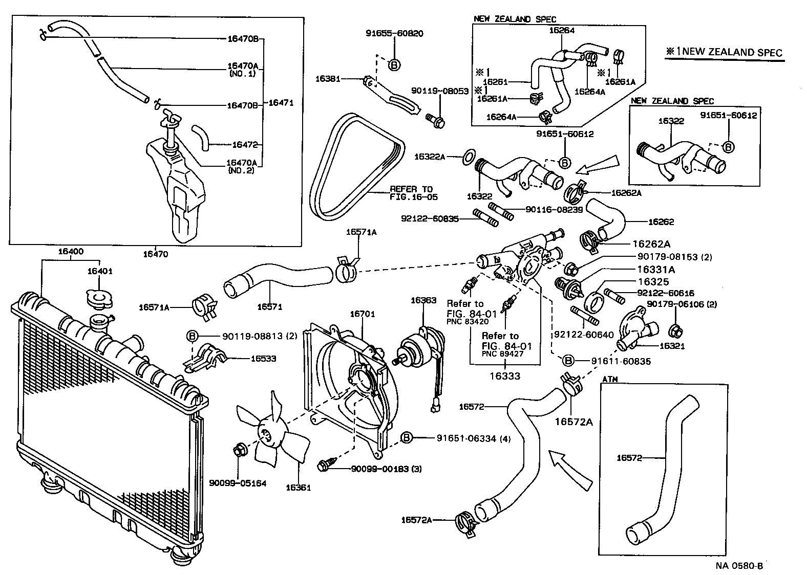 16400-15430 RADIATOR ASSY product image