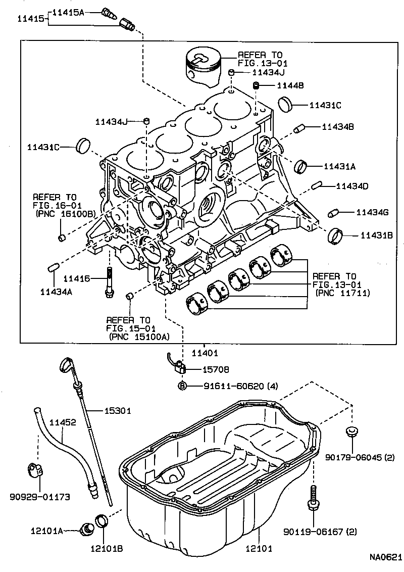 11401-19366 BLOCK SUB-ASSY, CYLINDER product image