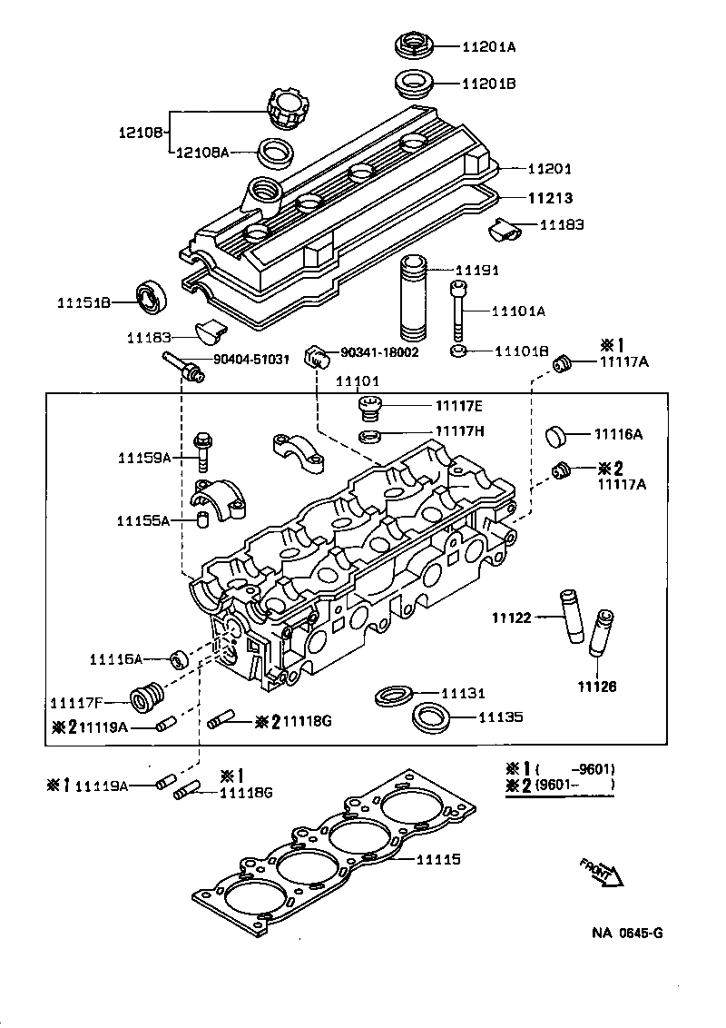 11101-74180 HEAD SUB-ASSY, CYLINDER product image