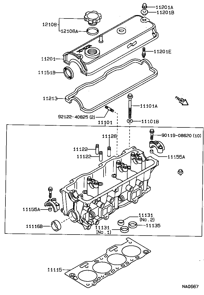 11101-19295 HEAD SUB-ASSY, CYLINDER product image