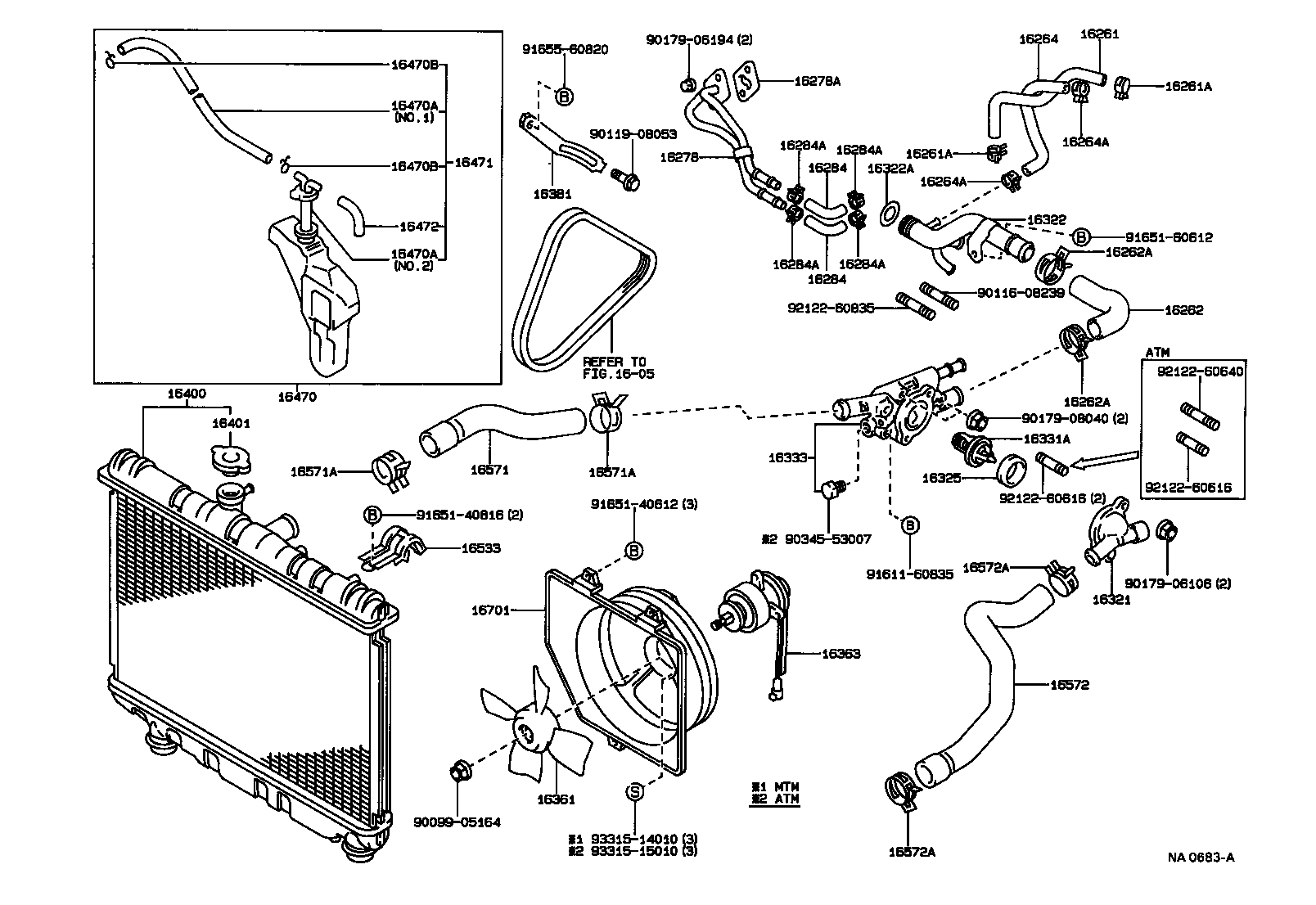 16400-55050 RADIATOR ASSY product image