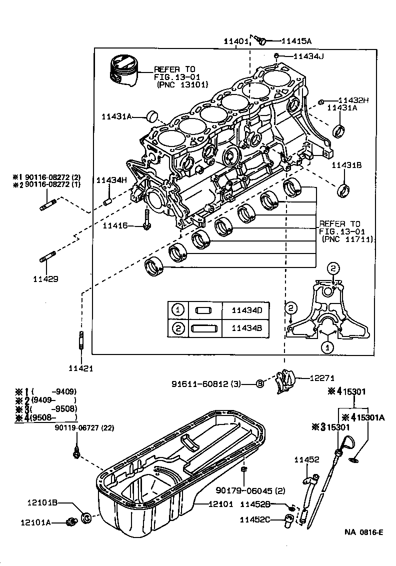 11401-49657 BLOCK SUB-ASSY, CYLINDER product image