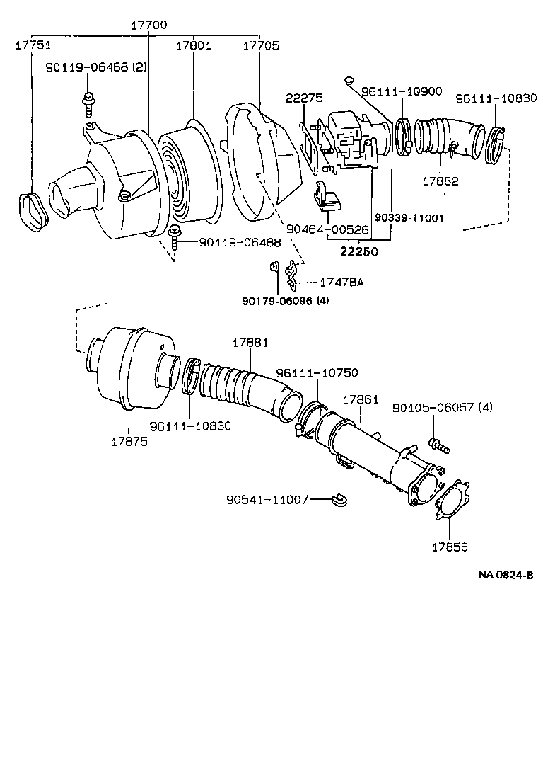 17705-35180 CAP SUB-ASSY, AIR CLEANER product image