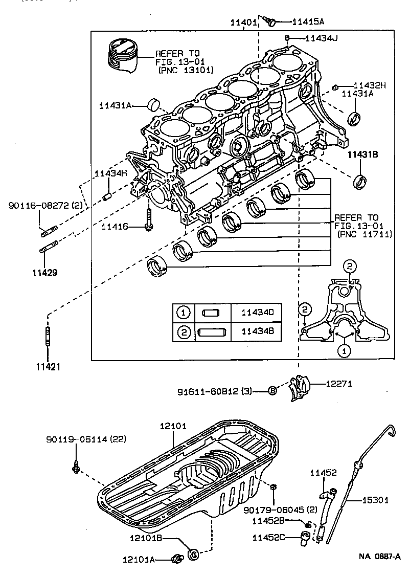 11452-88401 GUIDE, OIL LEVEL GAGE product image